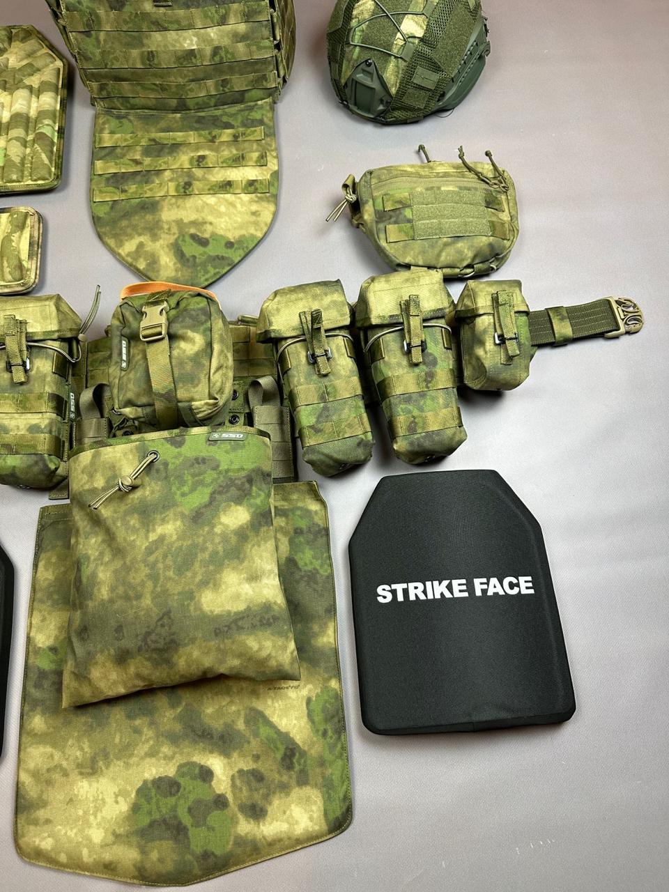 Полный комплект Бронежилет ССО Панцирь 3.2 A-Tacs FG